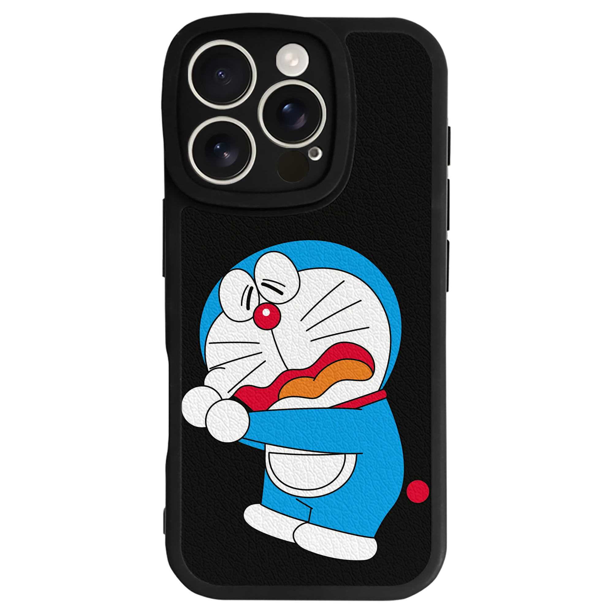 （画像用） ドラえもん Doraemon 【iPhone 16シリーズ対応】シリコンスマホケース（レザー調） 材質：シリコン
